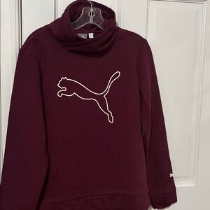 Puma Women's Burgundy Cowl Neck Sweater